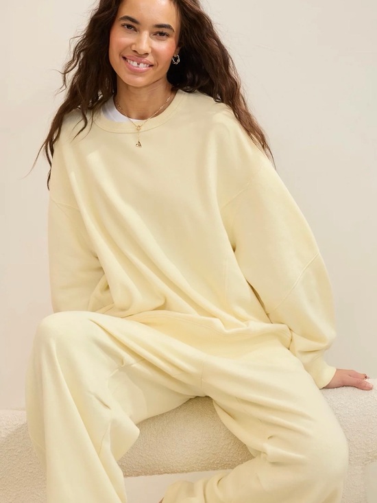 aerie Tops - Aerie Go To Sweatshirt, Cozy Yellow, size Medium